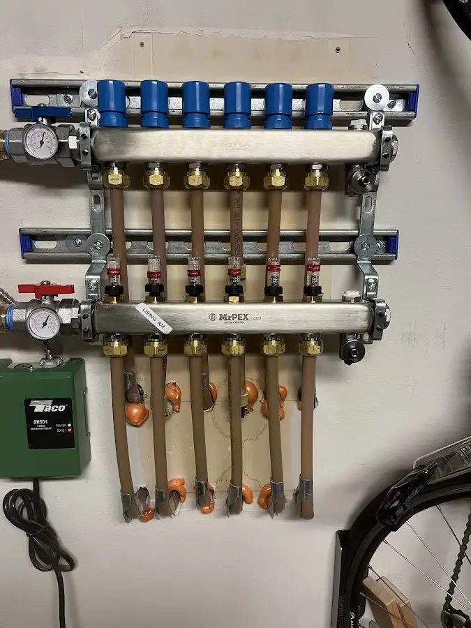 Plumber performing Gas Line Installation at a residential property in Haskell